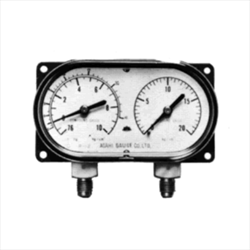 Đồng hồ áp suất 2 thang đo Asahi Gauge 305