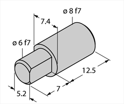 Adapter hollow shaft/solid shaft HSA-M8-QR14 Turck