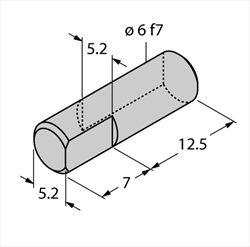 Adapter hollow shaft/solid shaft HSA-M6-QR14 Turck