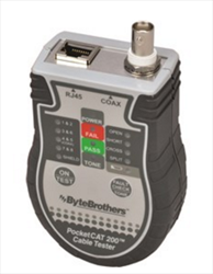 Pocket CAT Ethernet RJ45 and Coax Cable Tester CTX200 Byte Brothers